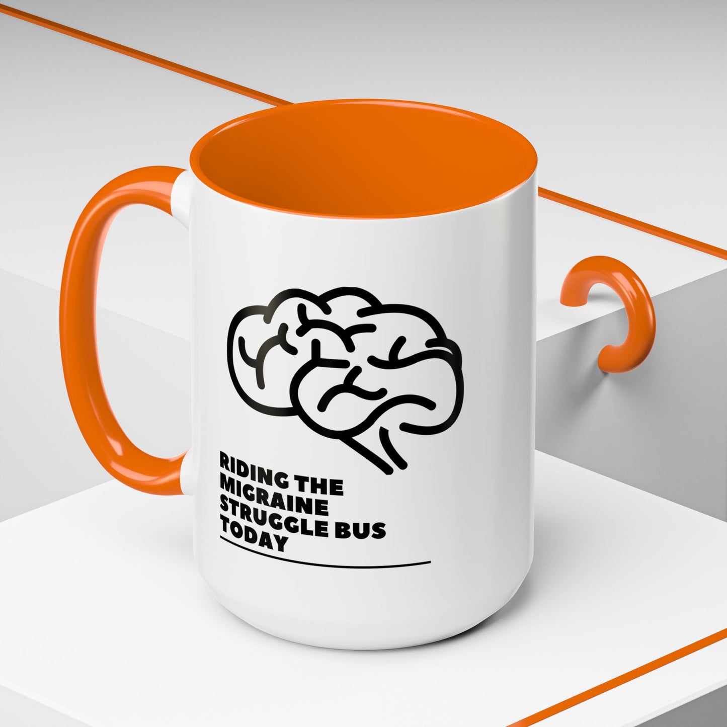 11oz/15oz Migraine Day Invisible Illness Warrior Riding The Migraine Struggle Bus Coffee Mug