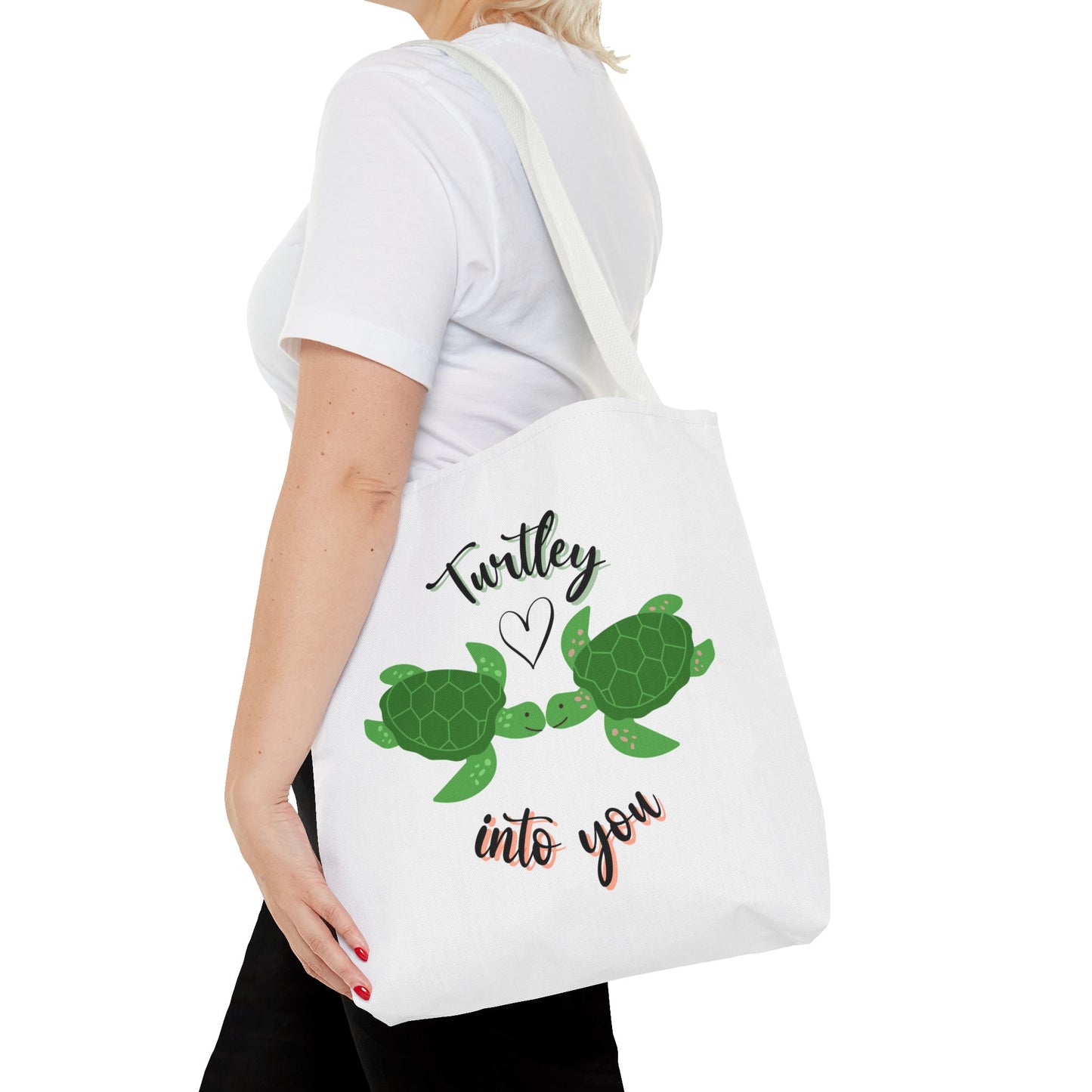 Unisex Cute Turtle Lover Turtley Into You Tote Bag