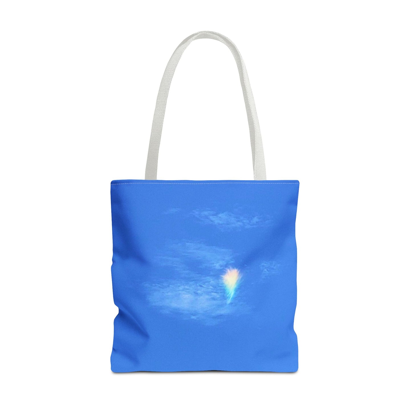 Unisex Fire Rainbow Sky Blue All Over Print Tote Bag