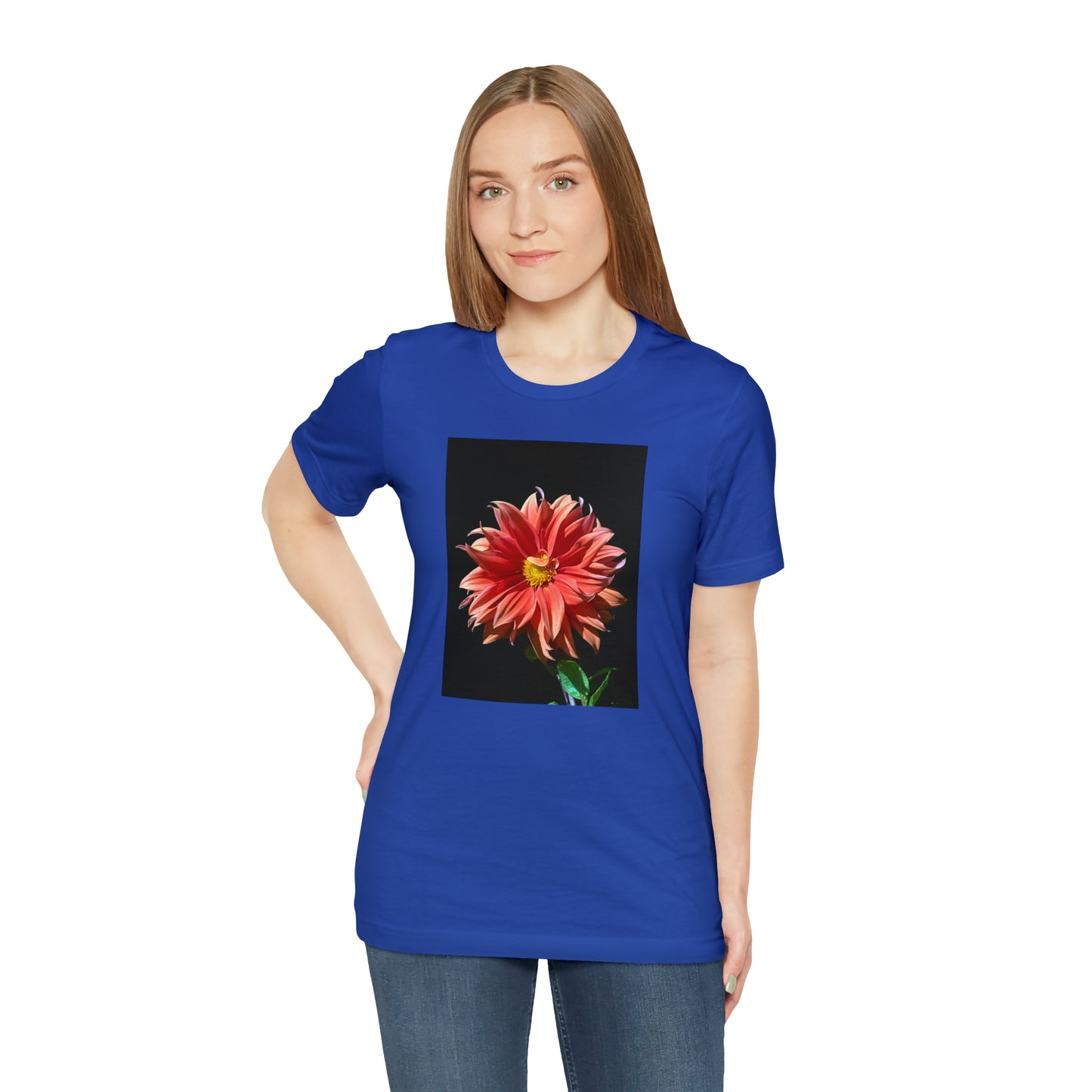 Unisex Jersey Short Sleeve Dahlia Flower T-Shirt