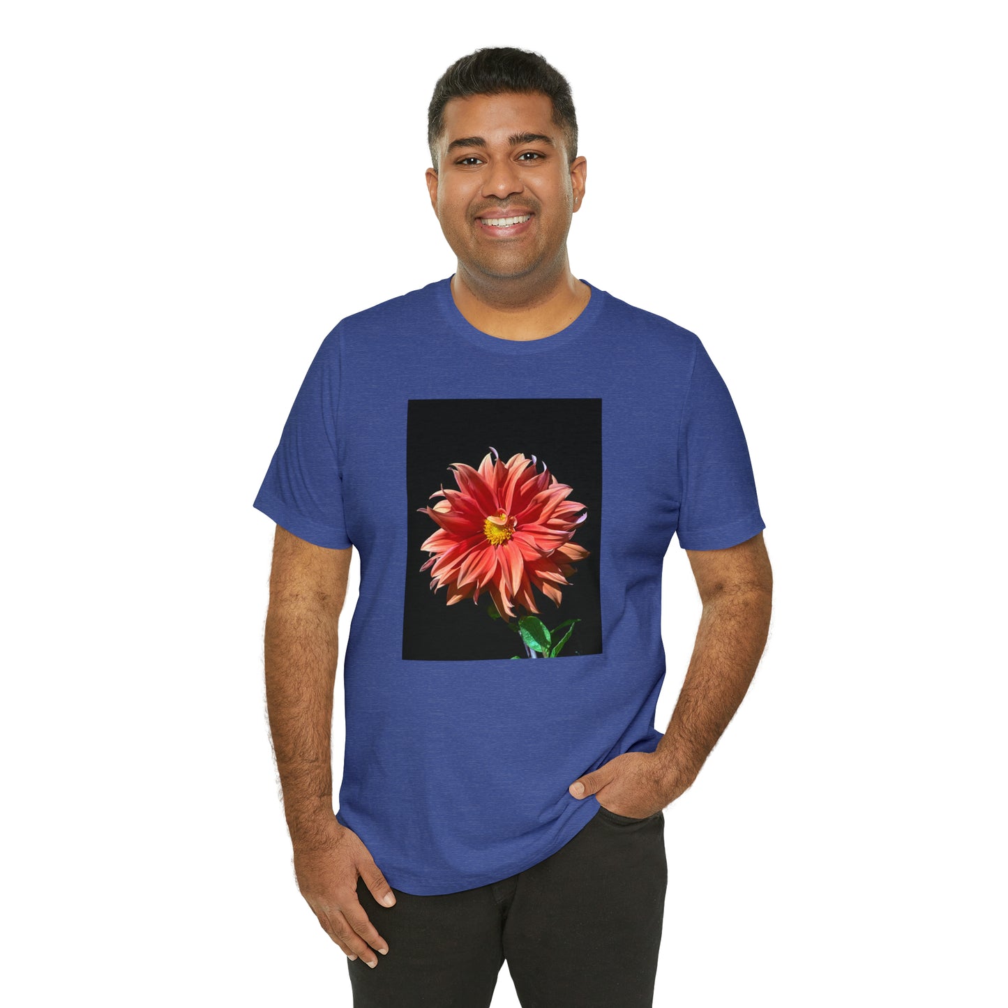 Unisex Jersey Short Sleeve Dahlia Flower T-Shirt