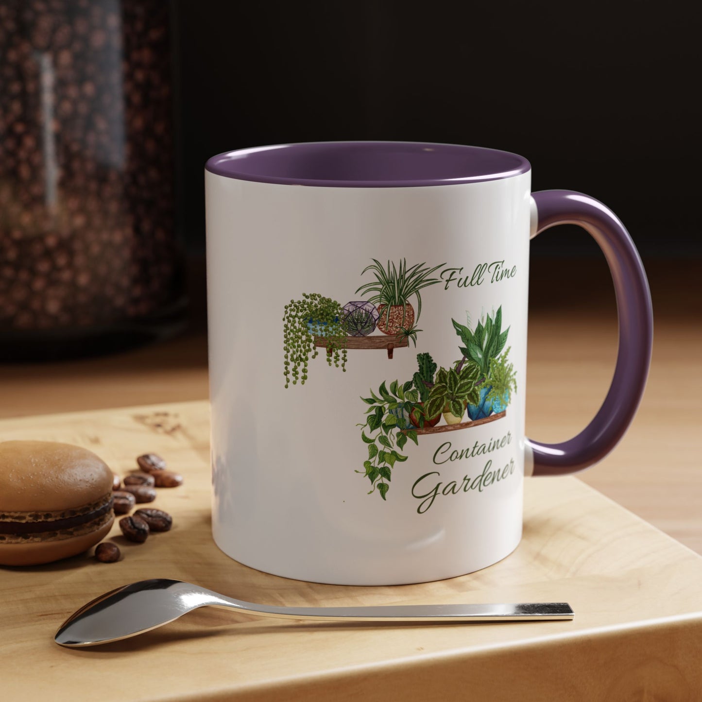 11oz/15oz Garden Themed Full Time Container Gardener Plant Parent Coffee Mug