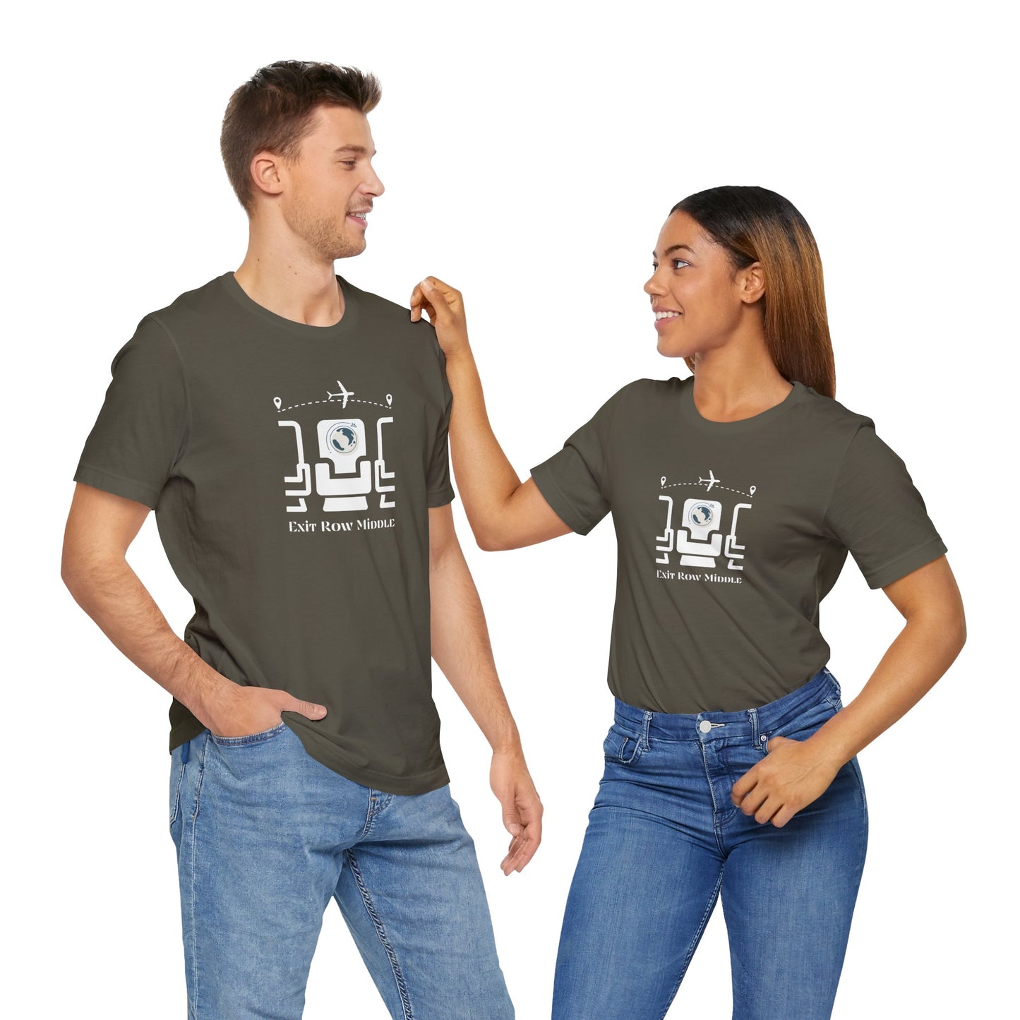 Unisex Jersey Short Sleeve Exit Row Middle Travel T-Shirt