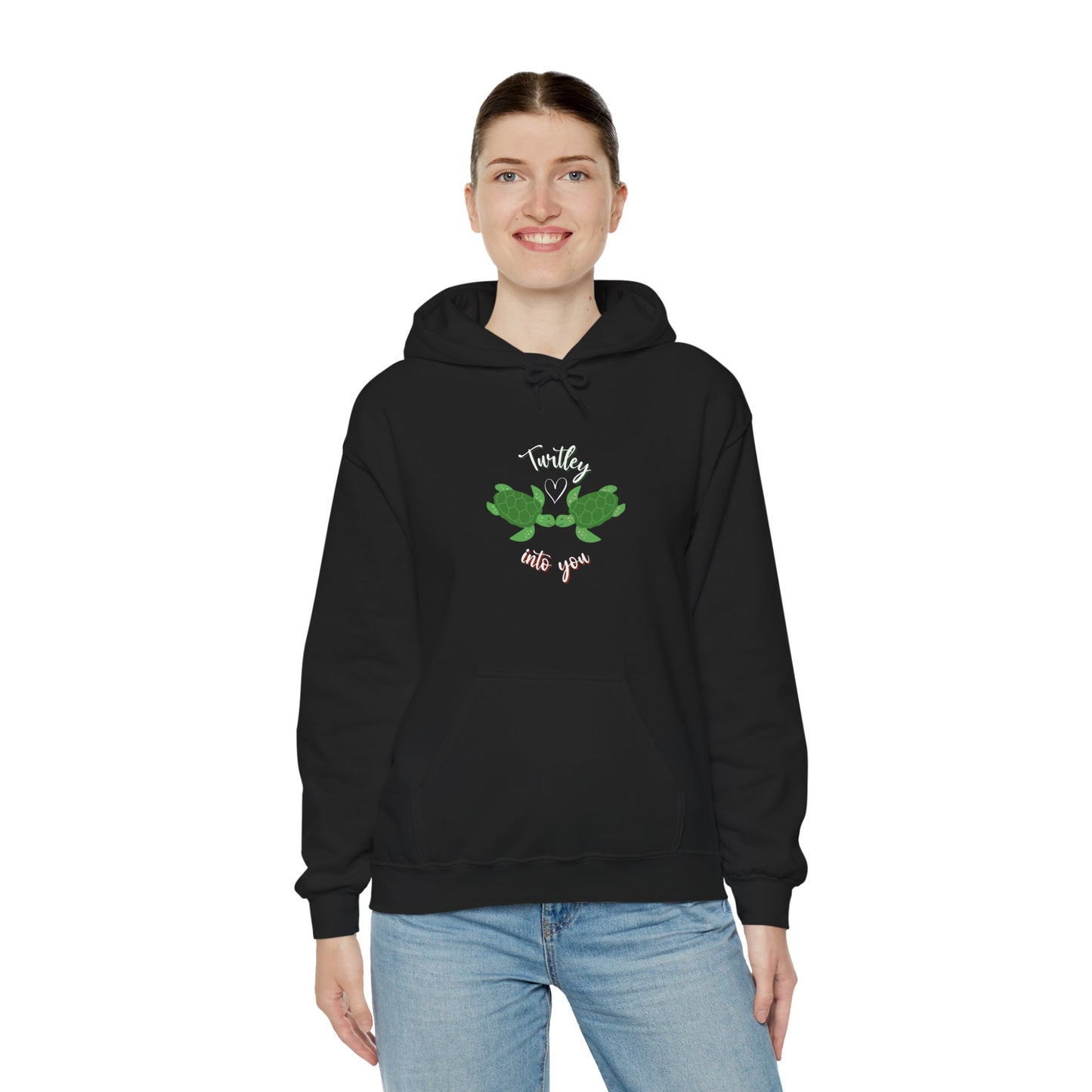 Unisex Cute Turtle Lover Turtley Into You Hooded Sweatshirt