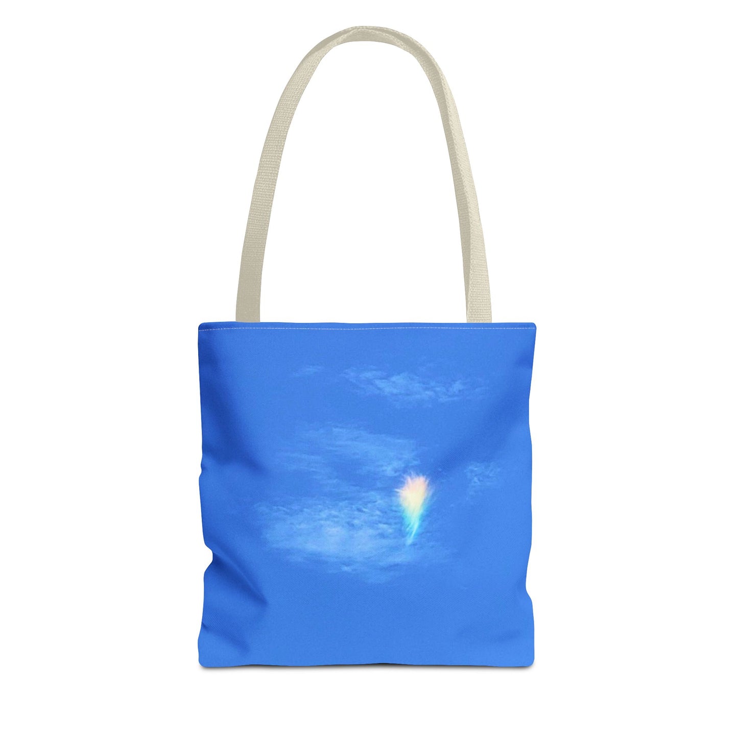 Unisex Fire Rainbow Sky Blue All Over Print Tote Bag