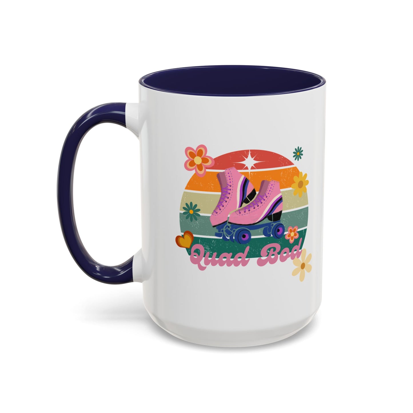 11oz/15oz Retro Vibes Roller Skate Quad Bod Coffee Mug