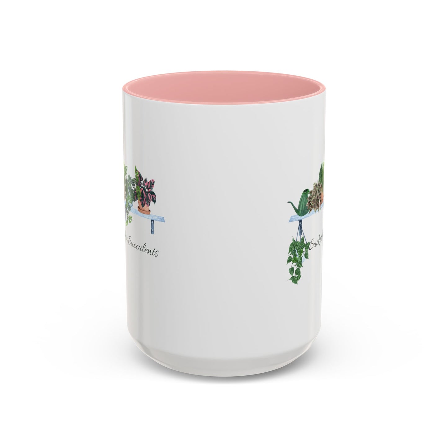 11oz/15oz Garden Themed Coffee Mug Sucker for Succulents