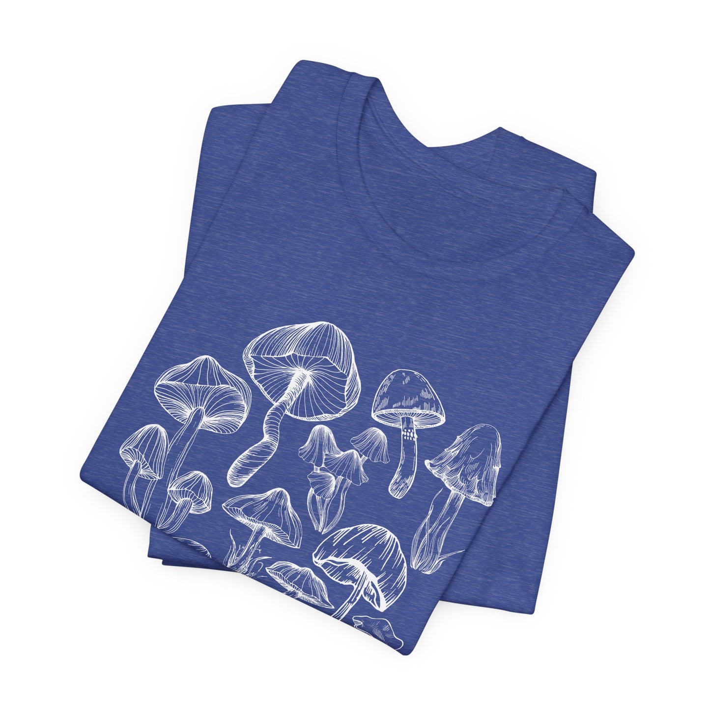 Unisex Mushroom Lover Fungi Print Toadstool T-Shirt