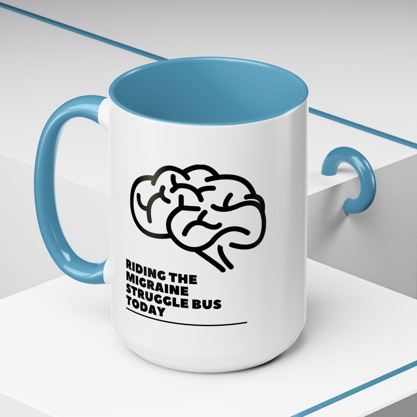 11oz/15oz Migraine Day Invisible Illness Warrior Riding The Migraine Struggle Bus Coffee Mug