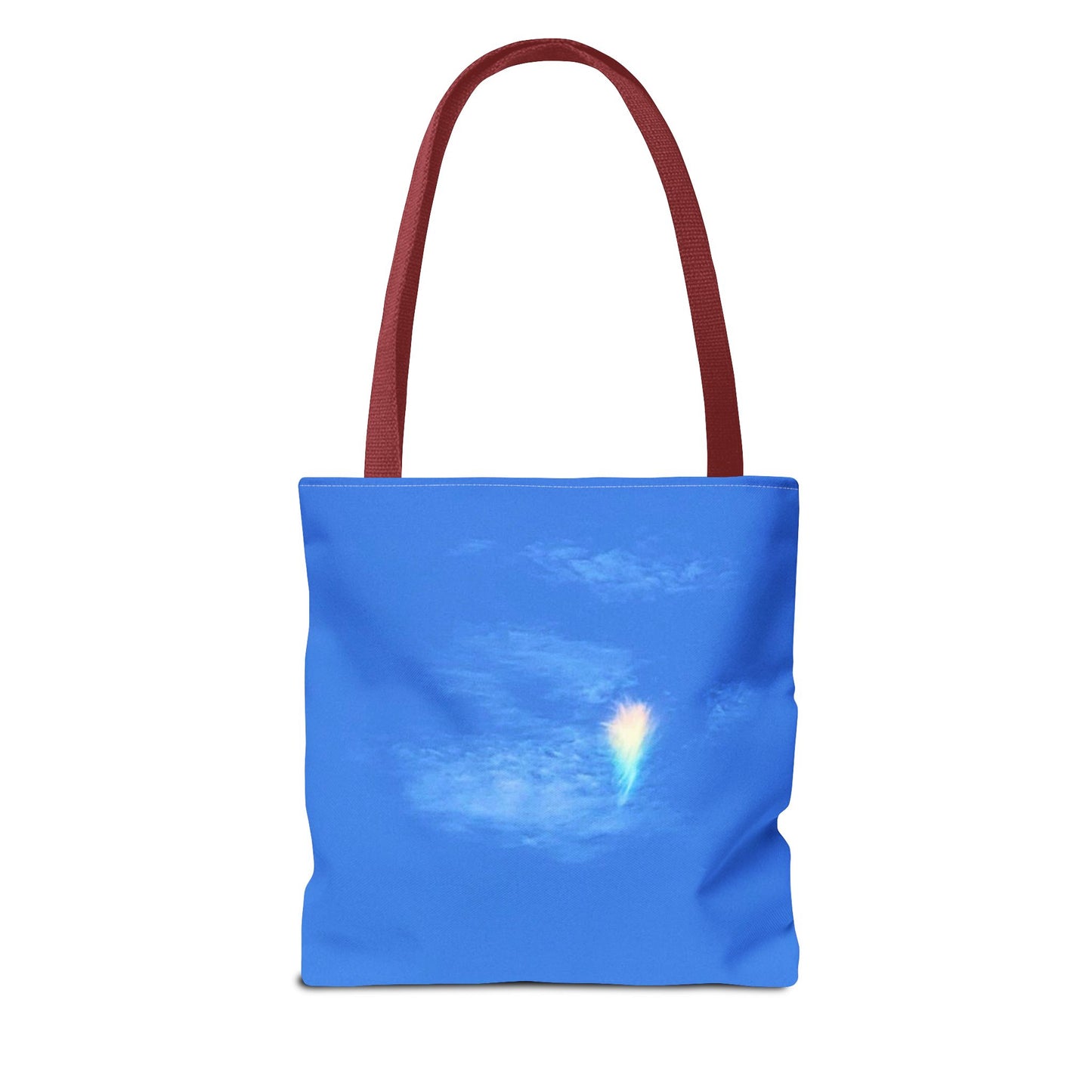 Unisex Fire Rainbow Sky Blue All Over Print Tote Bag