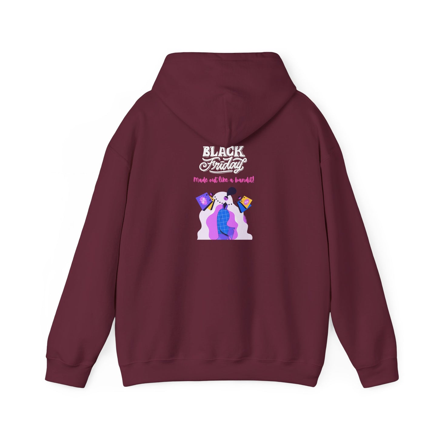 Unisex Black Friday Christmas Shopping Hooded Sweatshirt