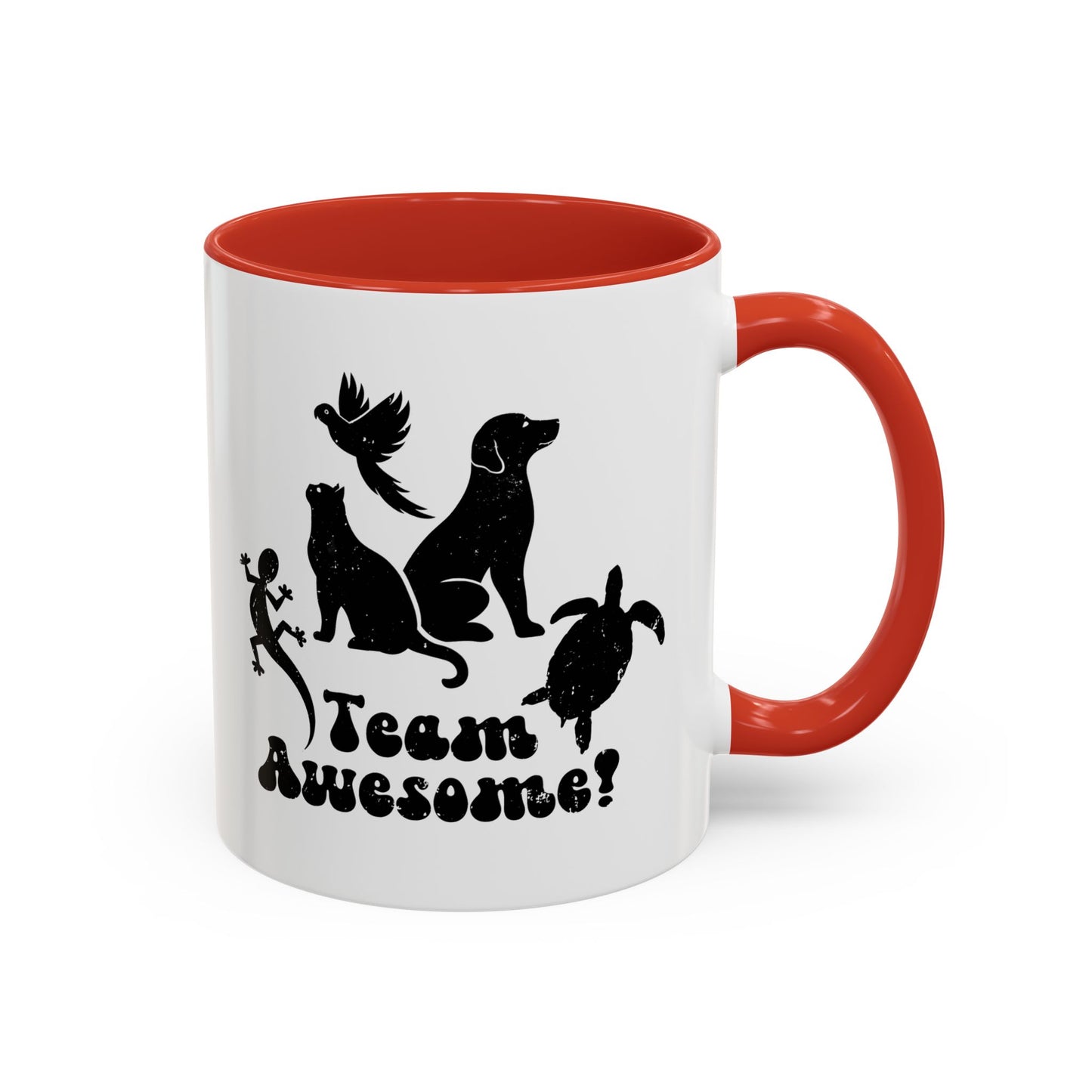 11oz/15oz Animal Lover Lizard Cat Bird Dog Turtle Team Awesome Coffee Mug