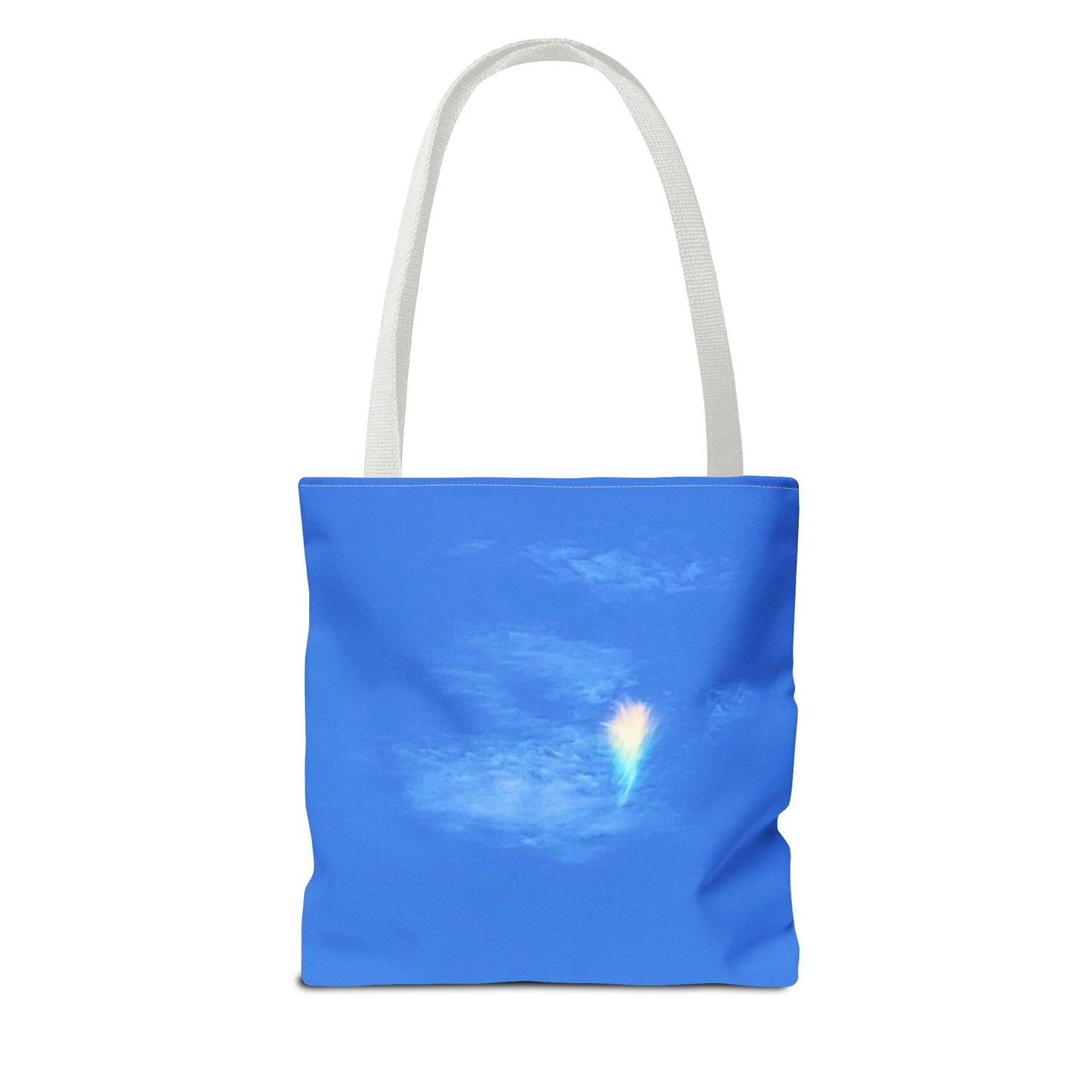 Unisex Fire Rainbow Sky Blue All Over Print Tote Bag