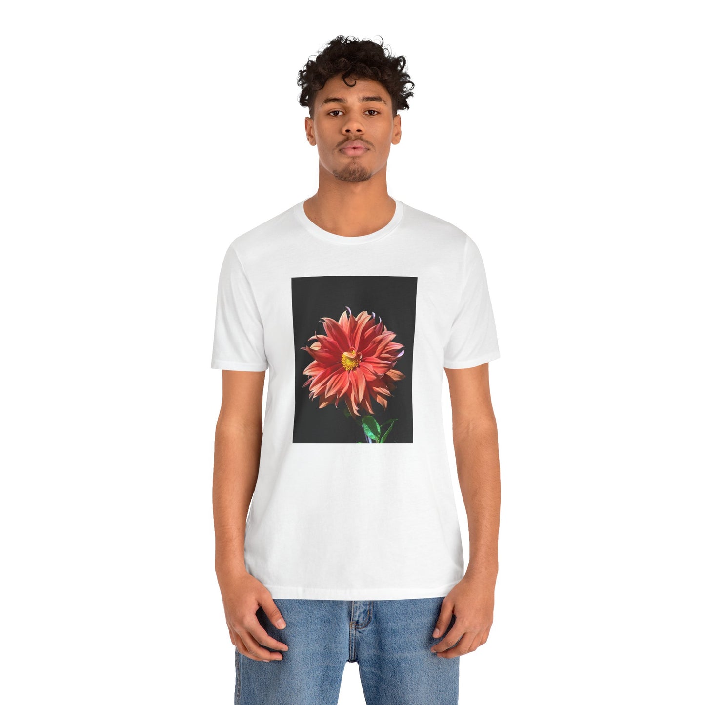 Unisex Jersey Short Sleeve Dahlia Flower T-Shirt