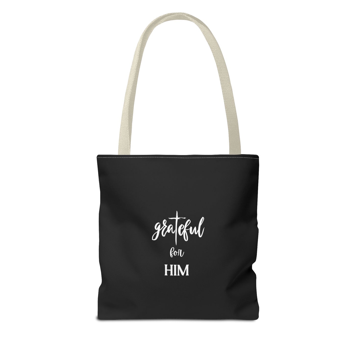 Unisex GraTeful For Him Faith Bible Study Reusable Lunch Bag Everyday Carry Tote Bag