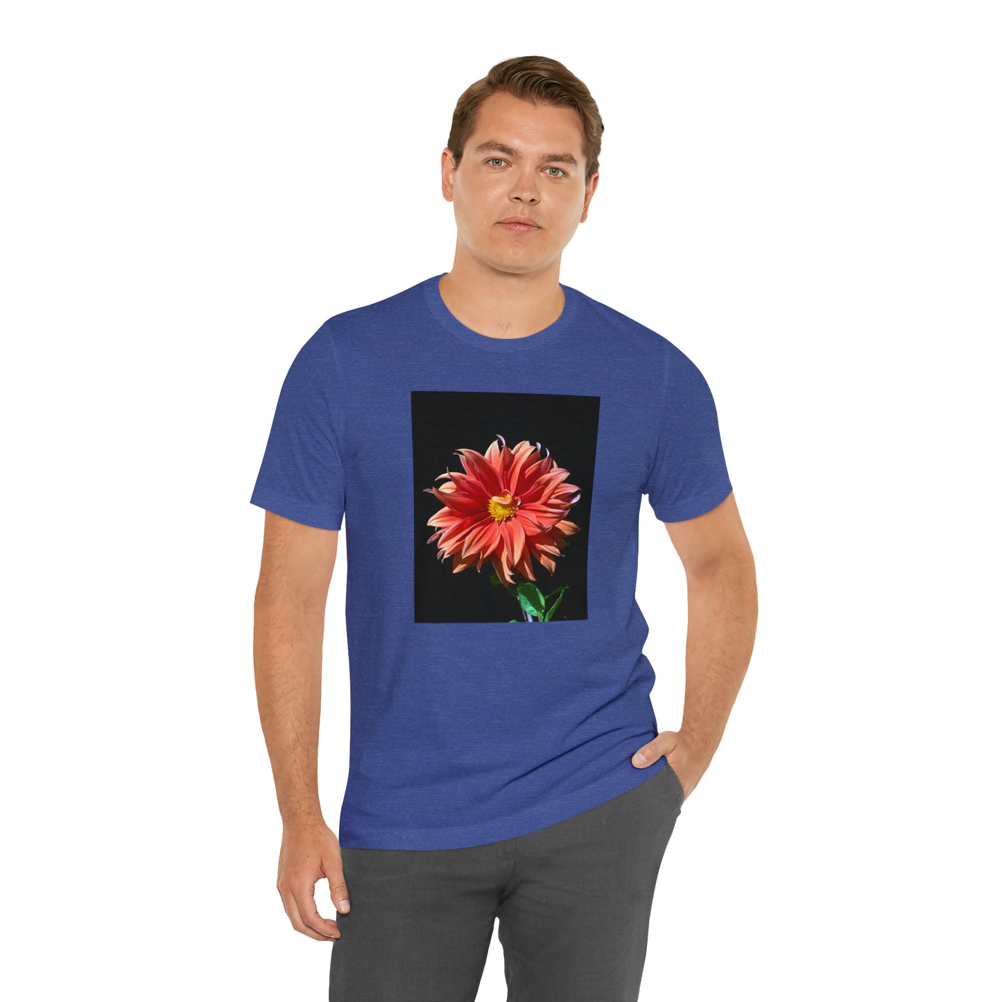 Unisex Jersey Short Sleeve Dahlia Flower T-Shirt