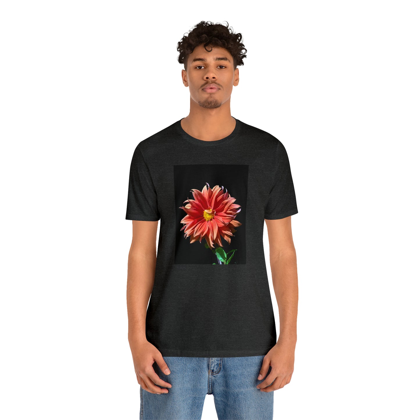 Unisex Jersey Short Sleeve Dahlia Flower T-Shirt