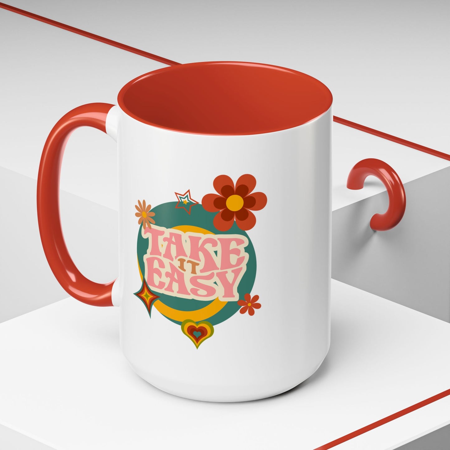 11oz/15oz Retro Vibes Take It Easy Coffee Mug
