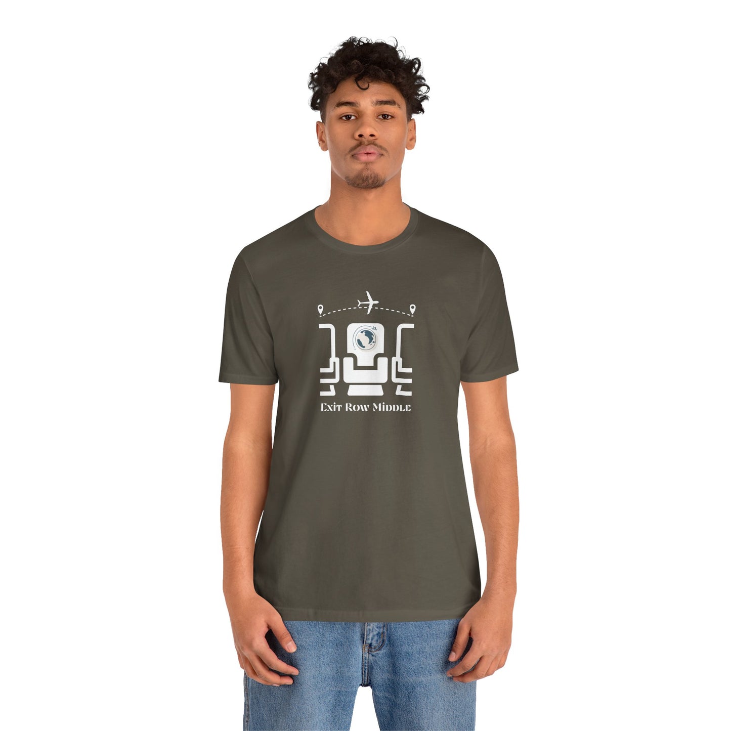 Unisex Jersey Short Sleeve Exit Row Middle Travel T-Shirt