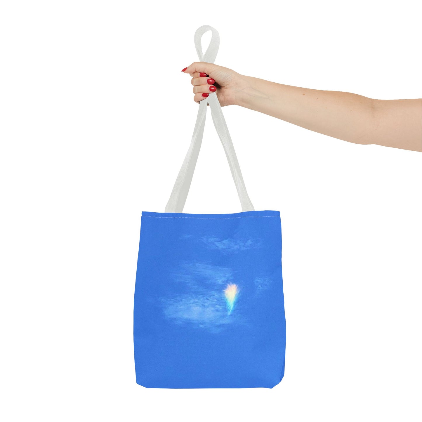 Unisex Fire Rainbow Sky Blue All Over Print Tote Bag