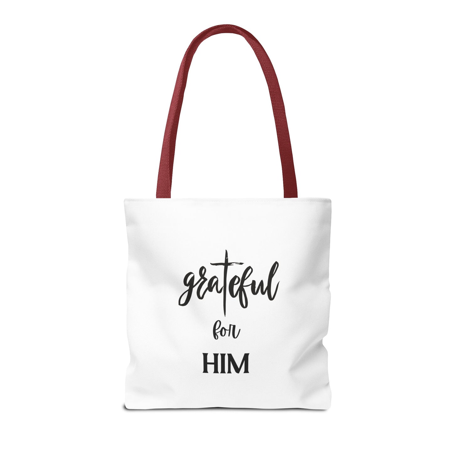 Unisex GraTeful For Him Faith Bible Study Reusable Lunch Bag Everyday Carry Tote Bag