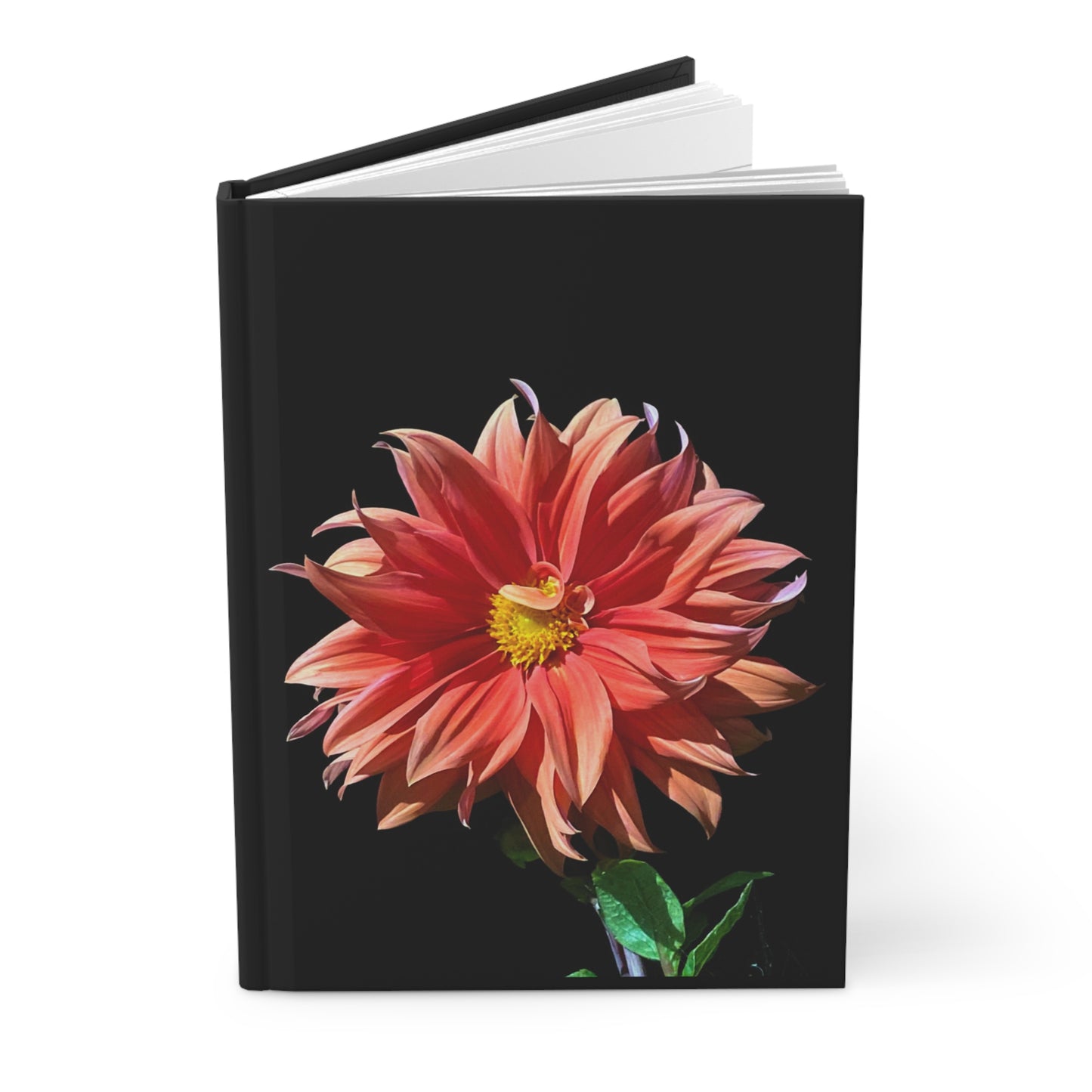 Hardcover Journal Matte Dahlia Flower