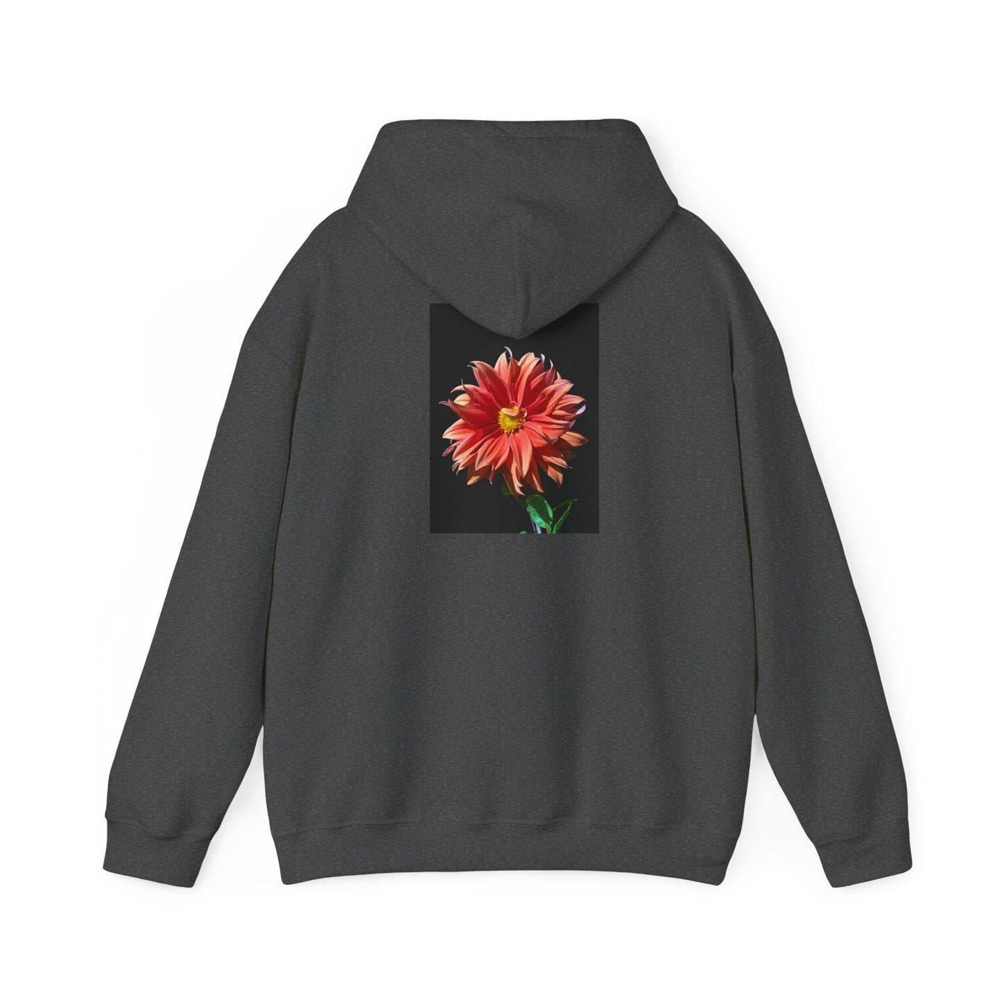 Unisex Heavy Blend™  Dahlia Flower Hooded Sweatshirt