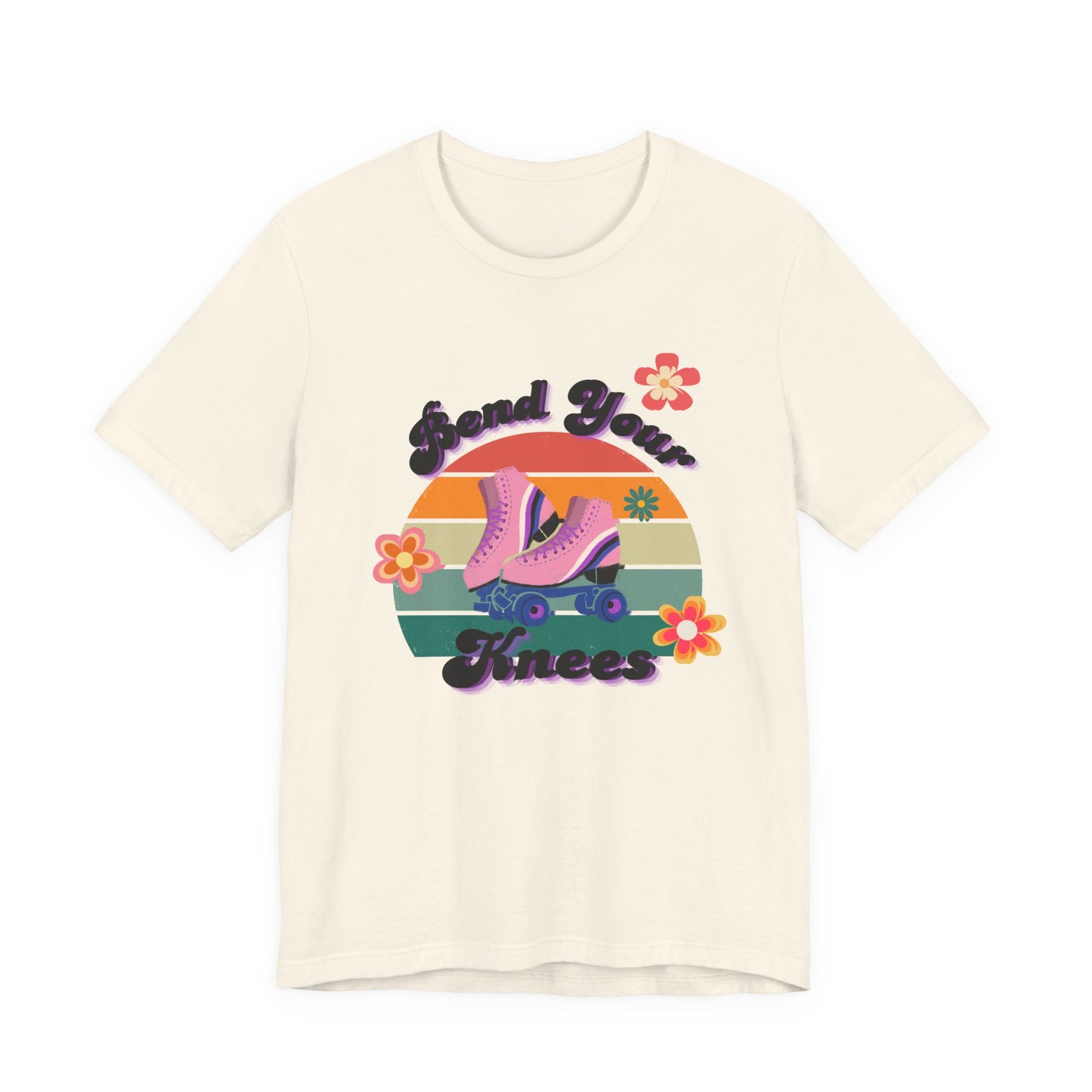 Unisex Retro Vibes Bend Your Knees Skater T-Shirt