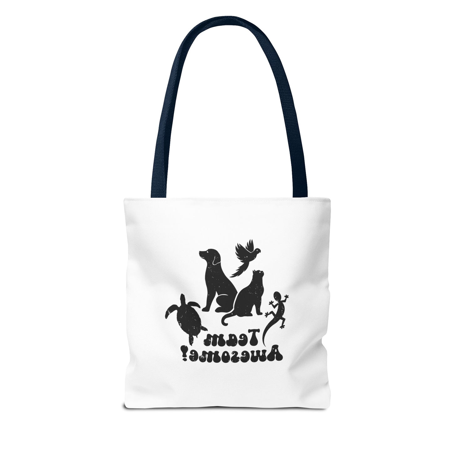 Unisex Animal Lover Lizard Cat Bird Dog Turtle Team Awesome Tote Bag