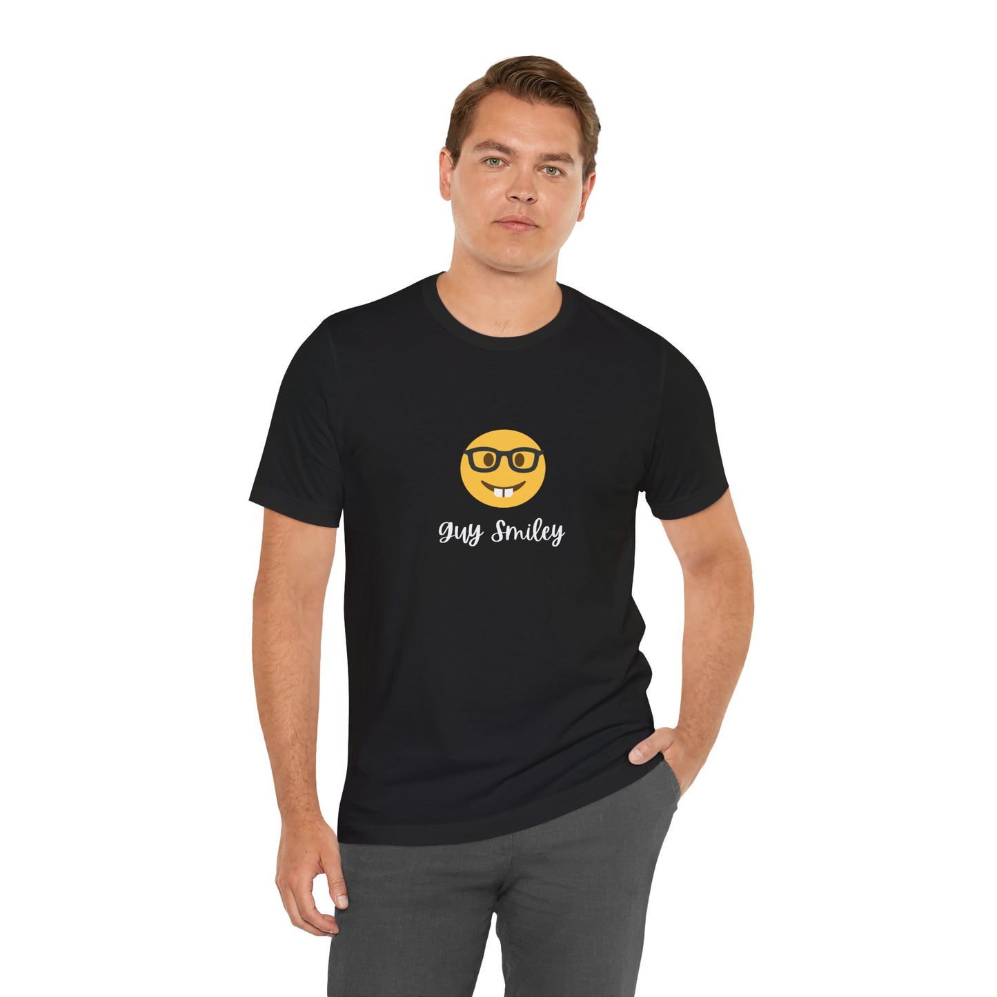 Unisex Jersey Short Sleeve Guy Smiley T-Shirt