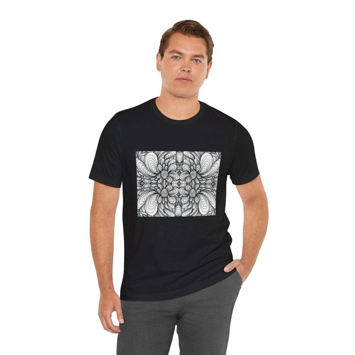 Unisex Original Line Art T-Shirt -Blooms