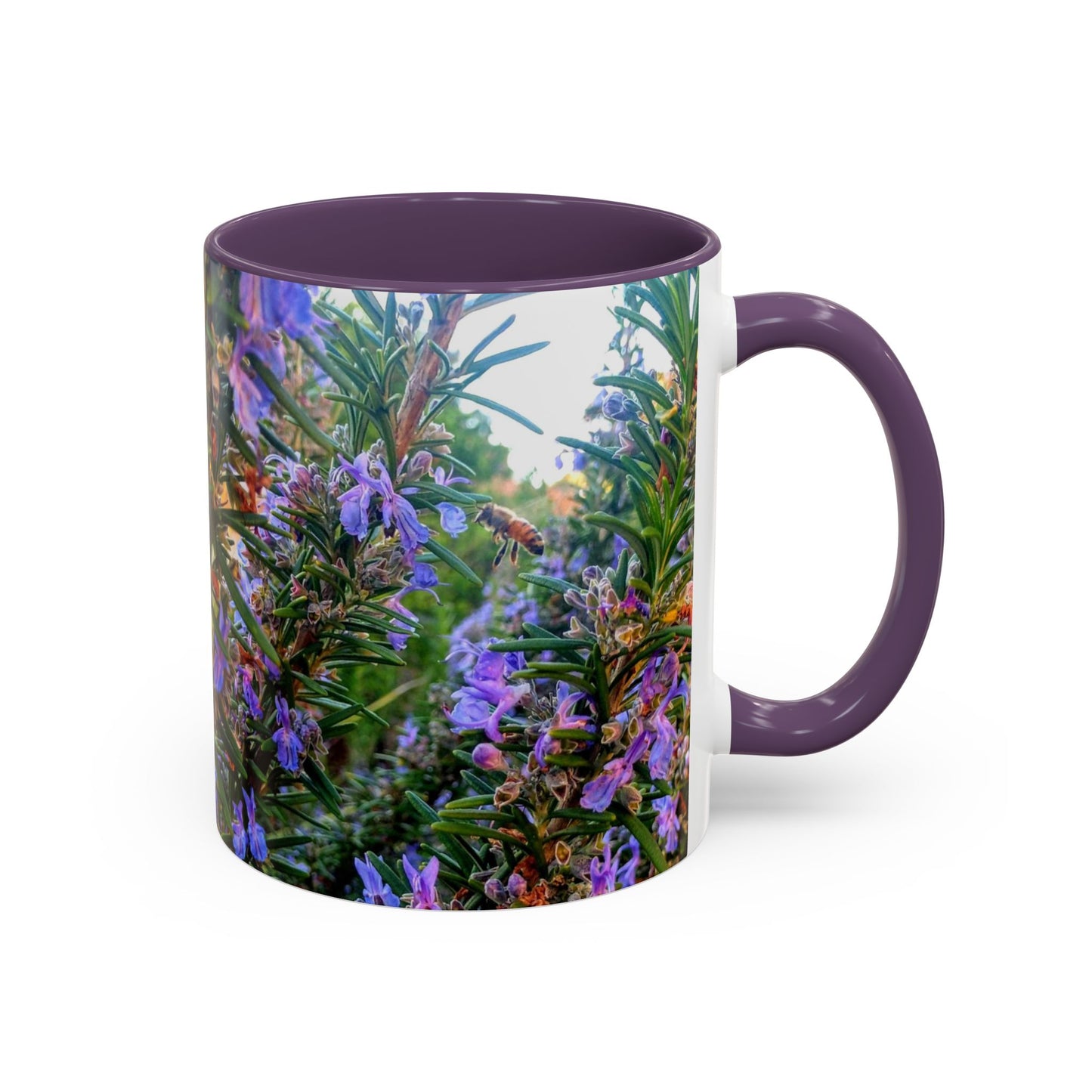 11oz/15oz Garden Themed Rosemary and Bee Pollinator Coffee Mug