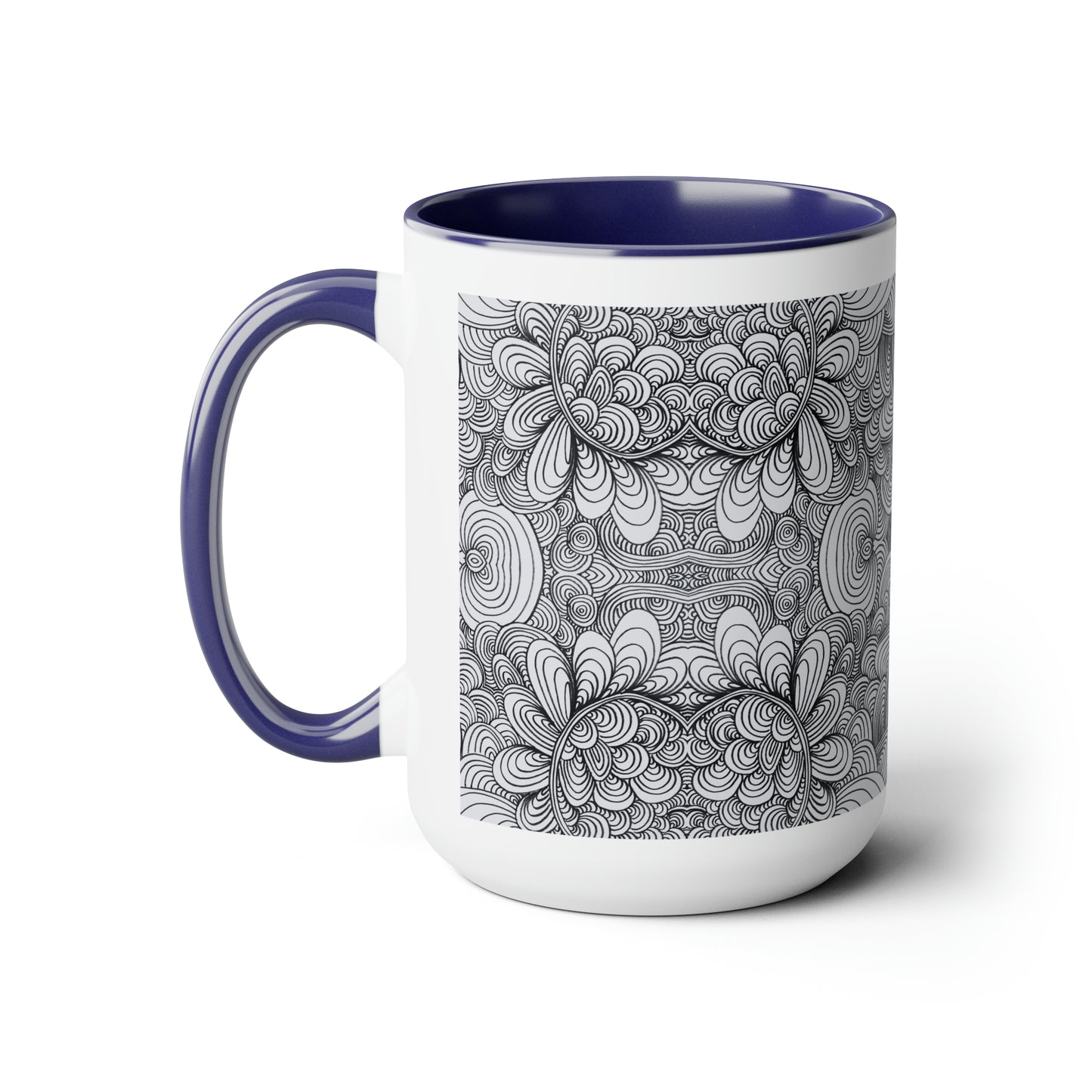 15oz Original Art Mug - Apricots Noir Mirage