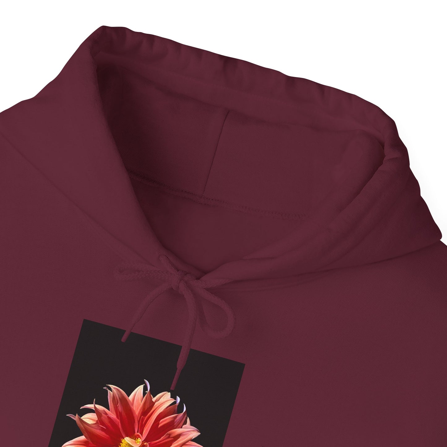 Unisex Heavy Blend™  Dahlia Flower Hooded Sweatshirt