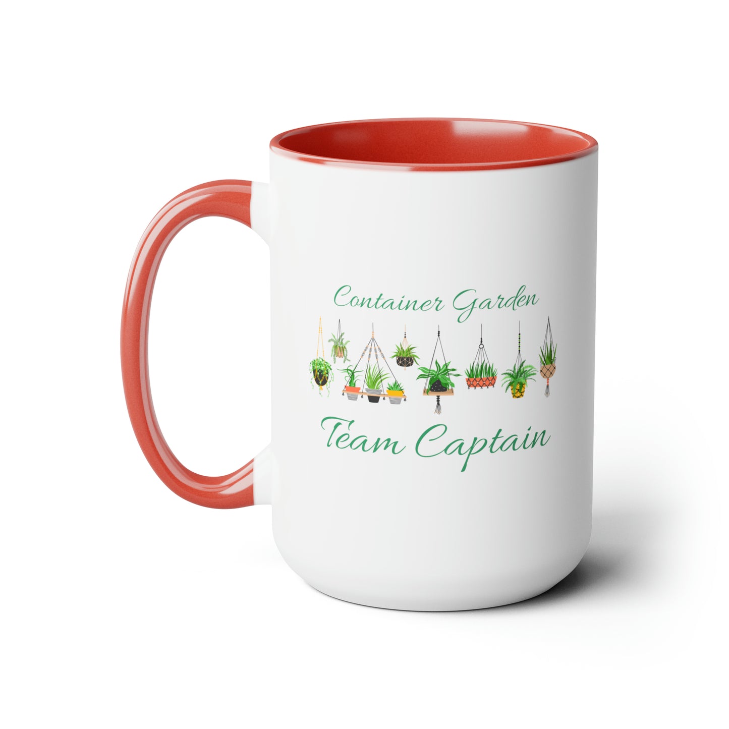 15oz Garden Themed Container Garden Team Captain Gardening Plant Parent Coffee Mug