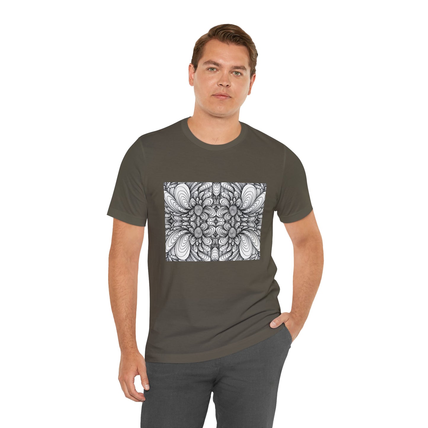 Unisex Original Line Art T-Shirt -Blooms