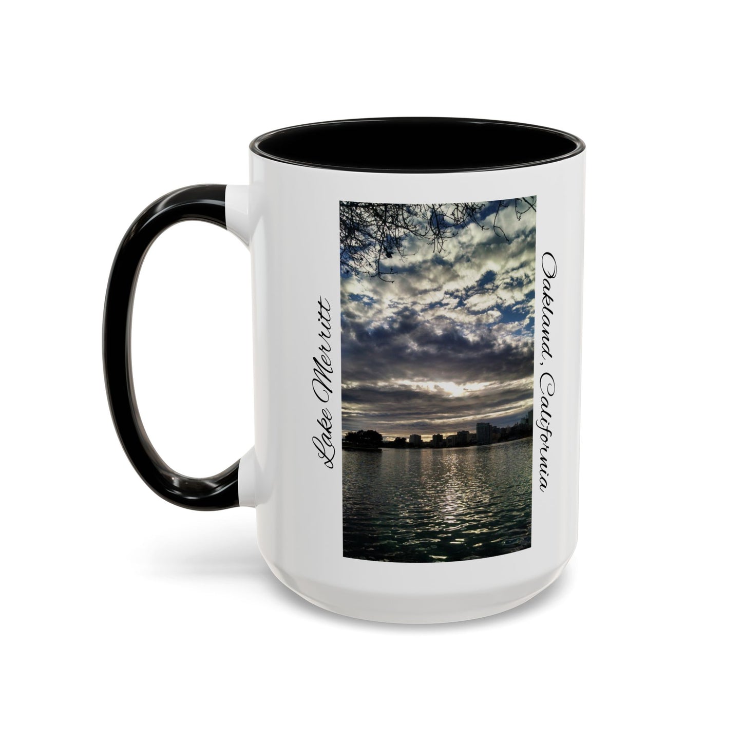 11oz/15oz Two Tone Lake Merritt, Oakland California San Francisco Bay Area Keepsake Coffee Mug