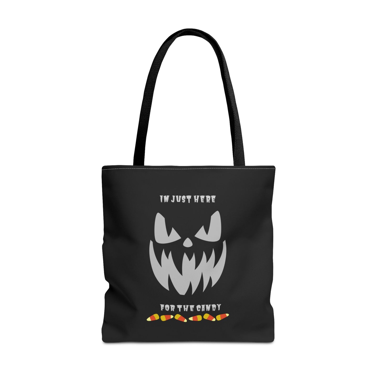 Halloween Candy Corn Scary Face Gift Spooky Season Trick or Treating Fall Candy Bag Reusable Lunch Bag