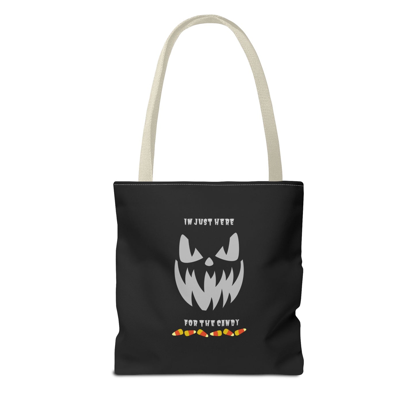 Halloween Candy Corn Scary Face Gift Spooky Season Trick or Treating Fall Candy Bag Reusable Lunch Bag