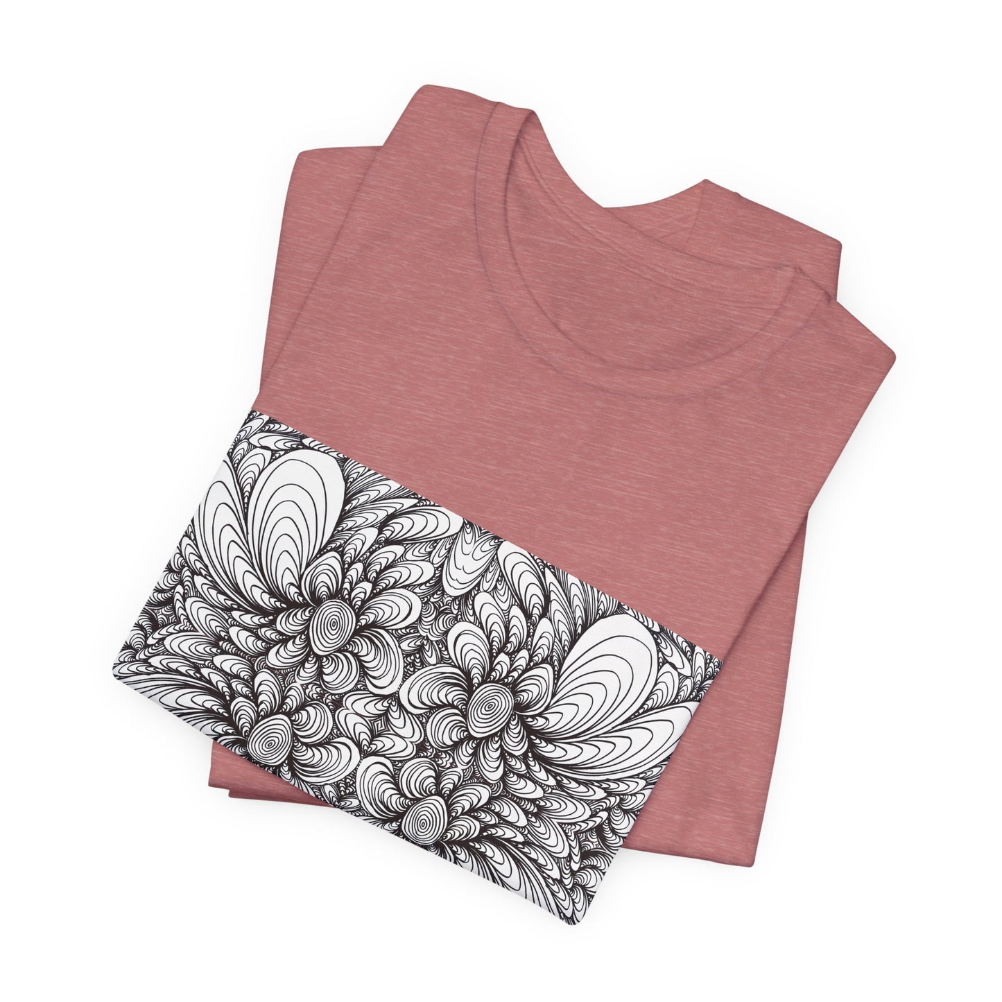 Unisex Original Line Art T-Shirt -Blooms