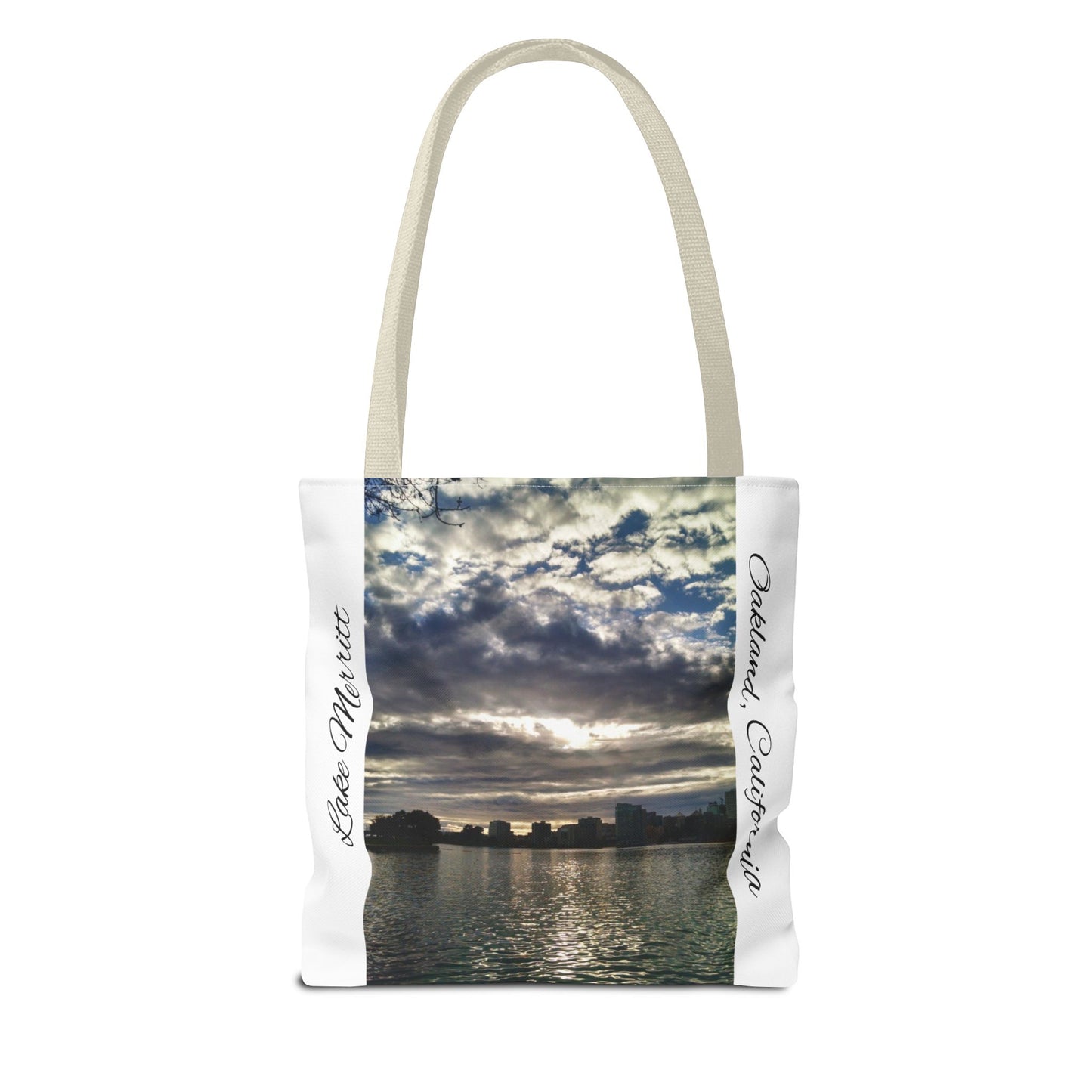 Unisex Travel Tote Lake Merritt Scenic View Oakland California Bay Area Keepsake Reusable Grocery Tote Yoga Bag Traveler Gift Scenic View