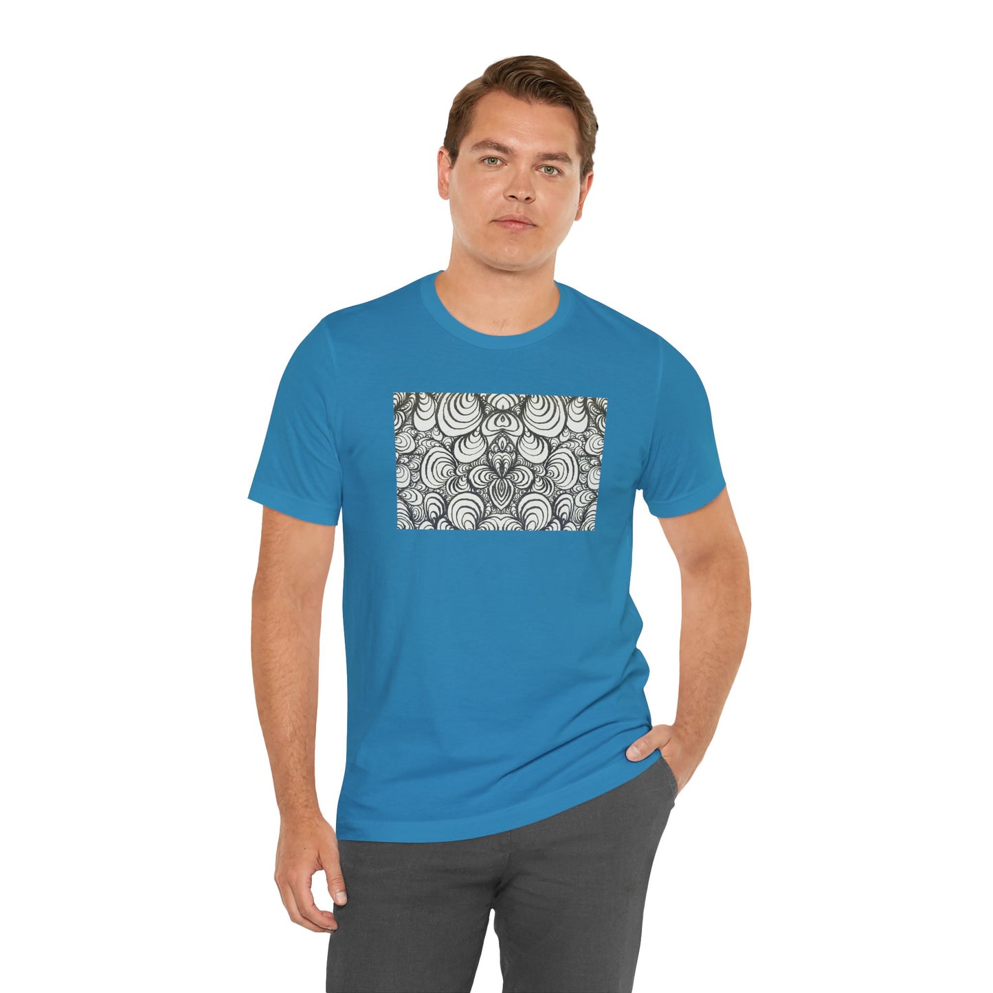 Unisex Original Line Art T-Shirt - Puzzle Panels 1