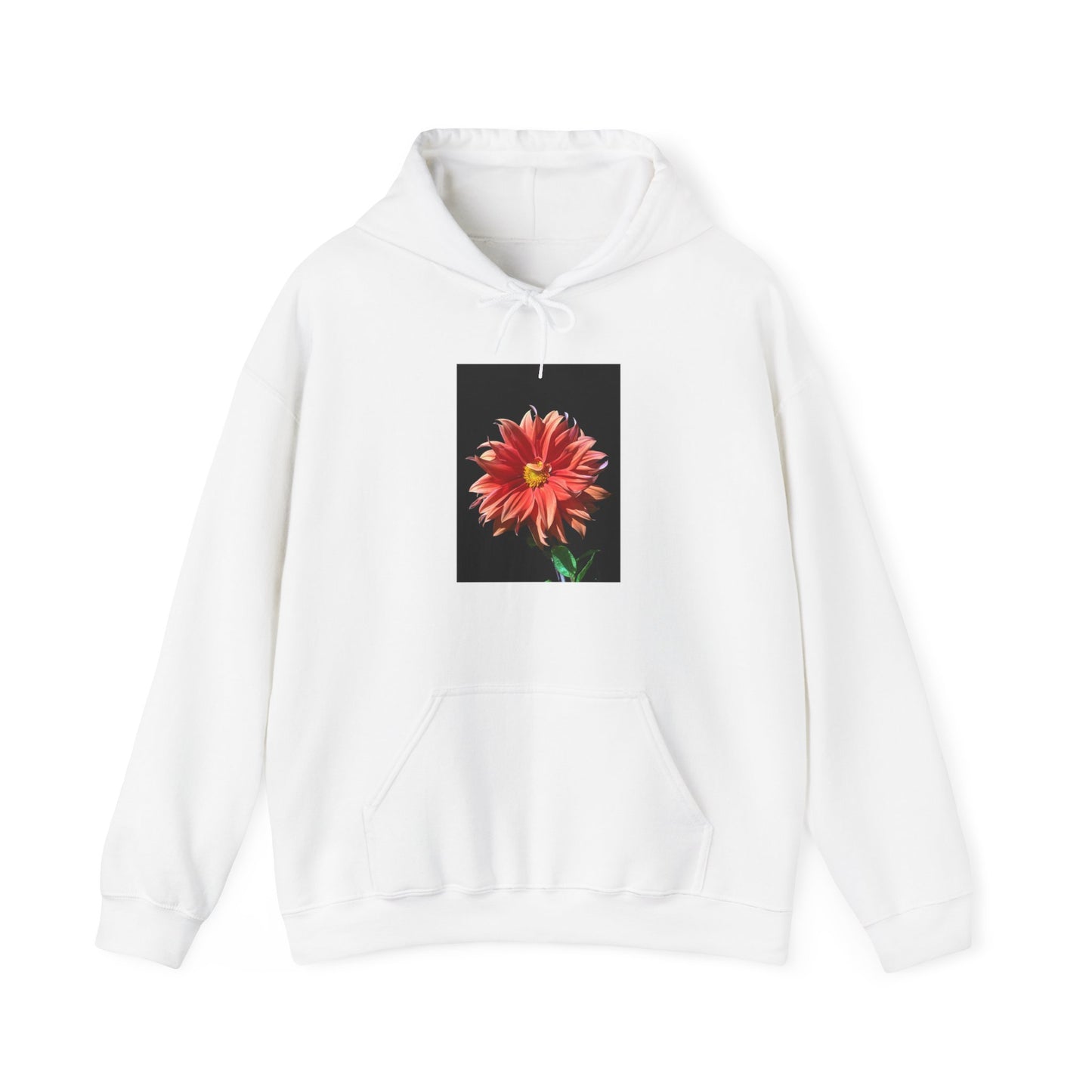 Unisex Heavy Blend™  Dahlia Flower Hooded Sweatshirt