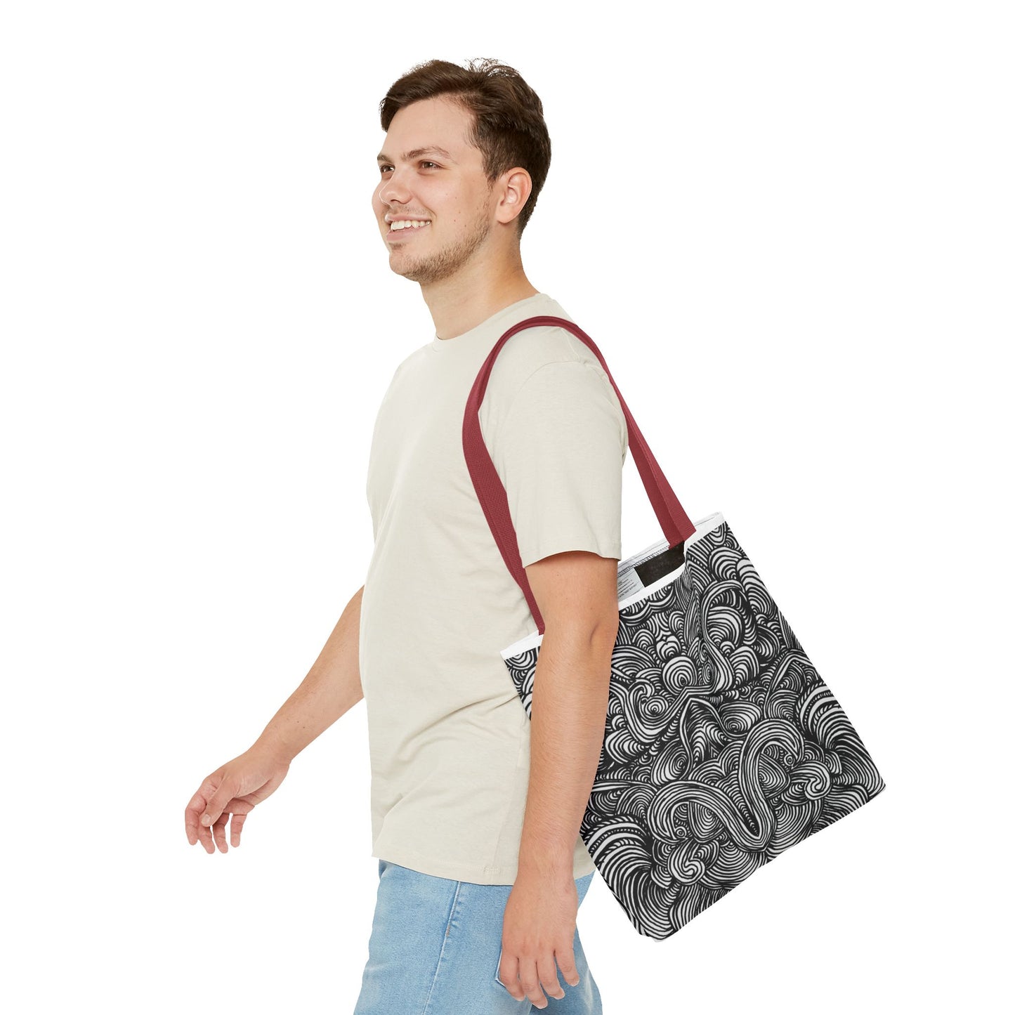 Unisex Original Line Art All Over Print Tote Bag - Mirage