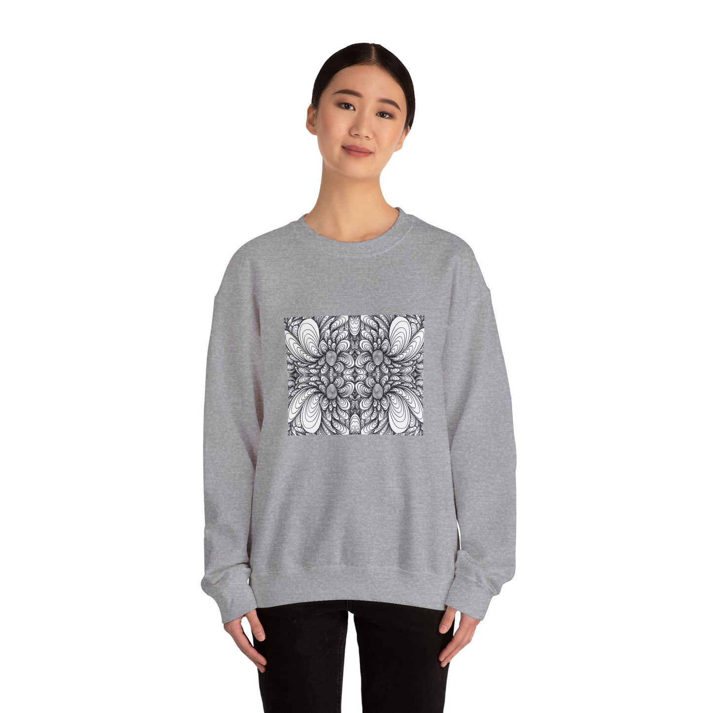 Unisex Original Line Art Sweatshirt - Blooms