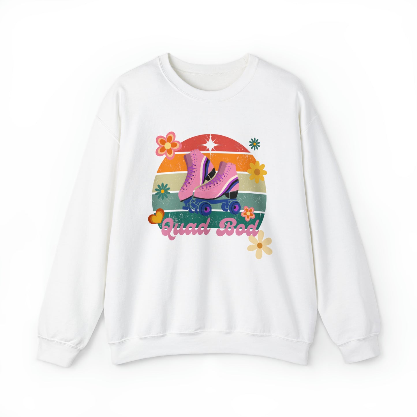 Unisex Quad Bod Retro Vibes Rollerskater Sweatshirt