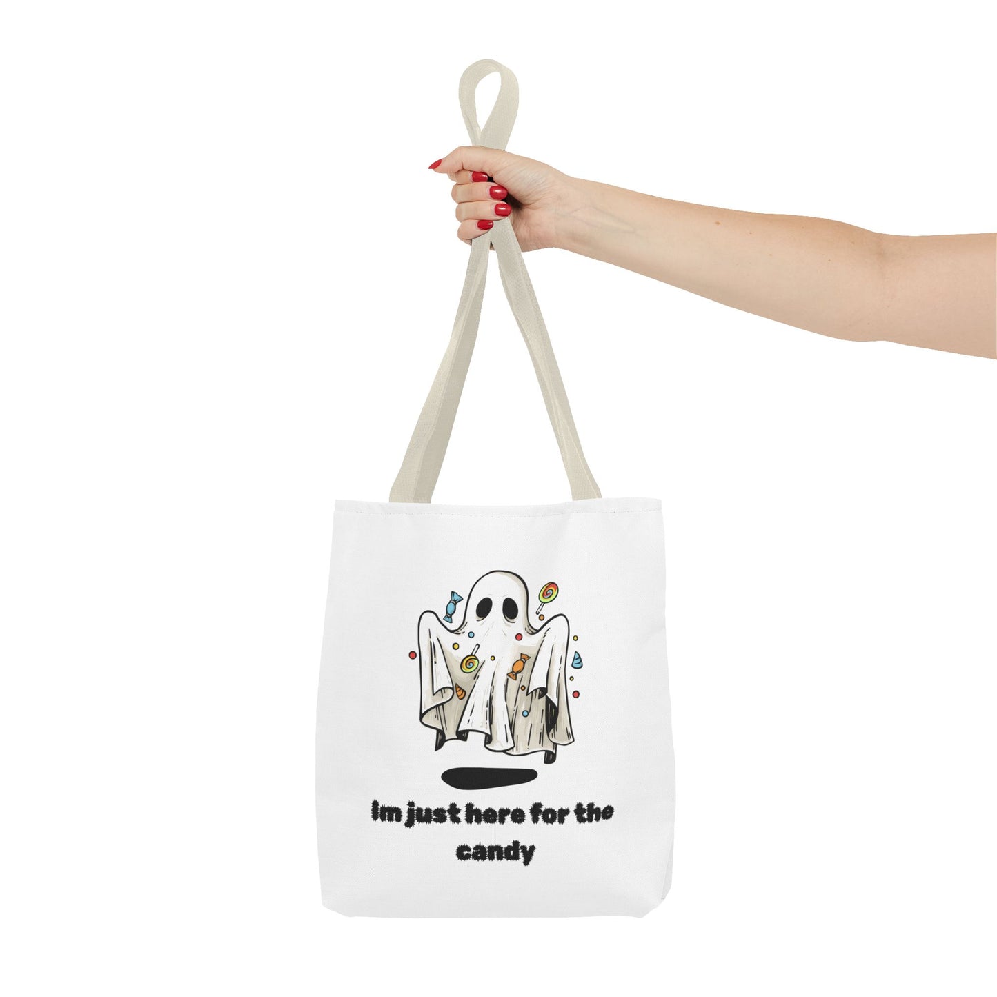 Cute Ghost Halloween Lover Spooky Season Trick or Treating Candy Bag Fall Themed Reusable Lunch Bag