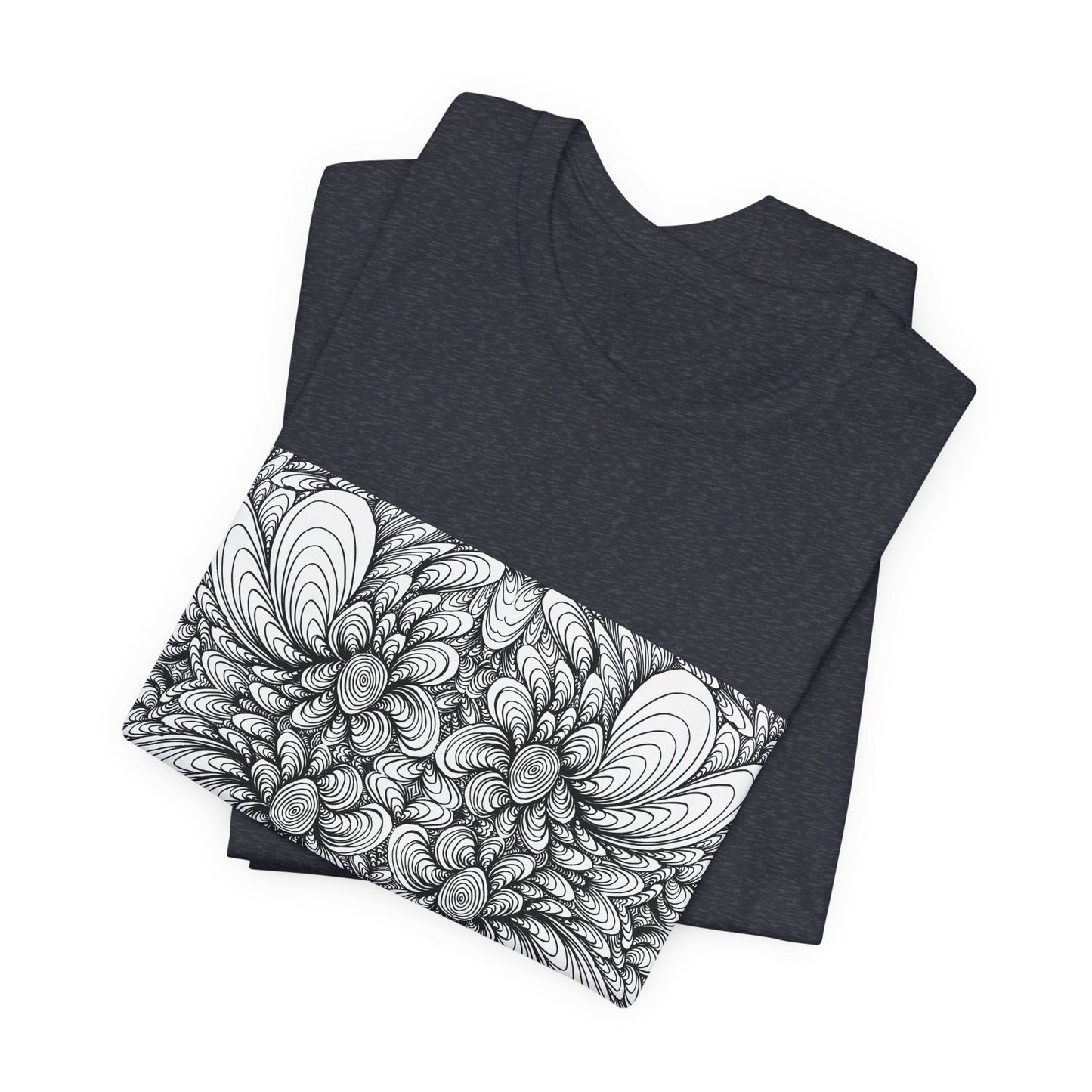 Unisex Original Line Art T-Shirt -Blooms