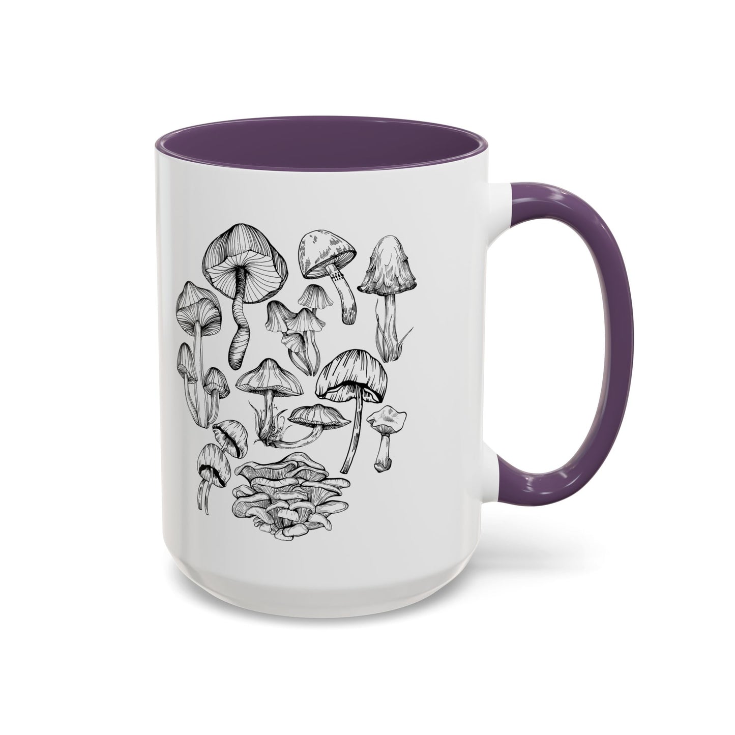 11oz/15oz  Mushroom Lover Fungi Print Toadstool Coffee Mug