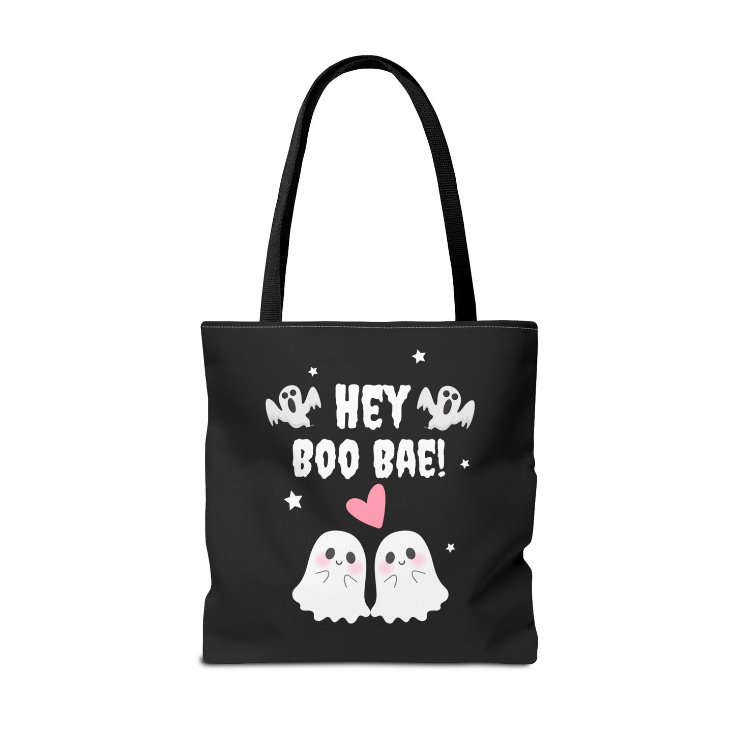 Cute Ghost Couple Boo Bae Halloween Fall Spooky Season Trick or Treating Candy Bag Reusable Halloween Lunch Bag